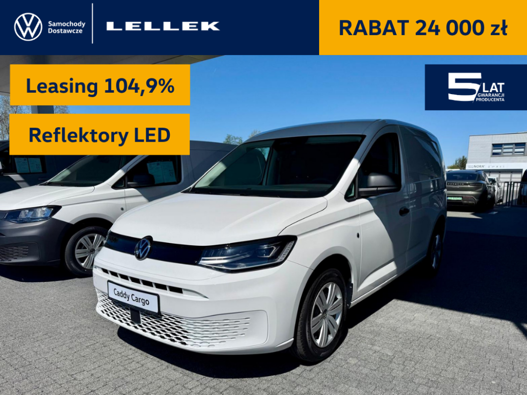 Volkswagen Caddy Cargo 2,0TDI 102 KM, leasing 102,9%, oferta do 30.04.2026