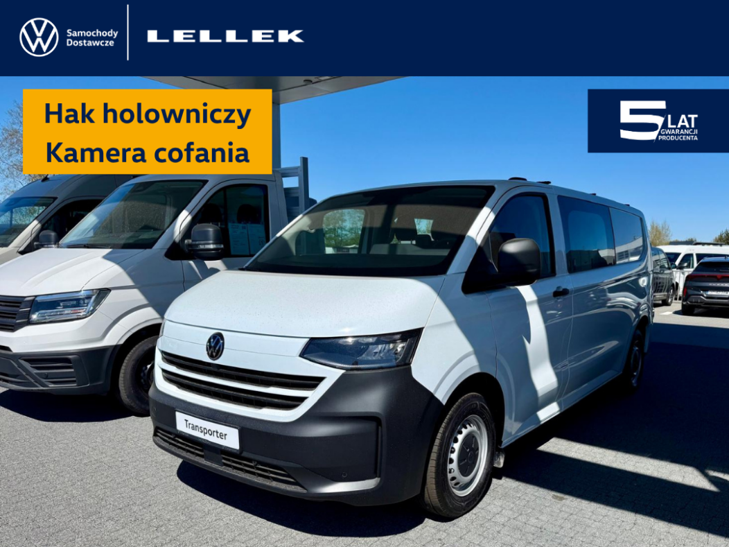 Volkswagen T7 Furgon PLUS 3500 mm, 2,0TDI 150 KM, 6 miejsc, samochód magazynowy