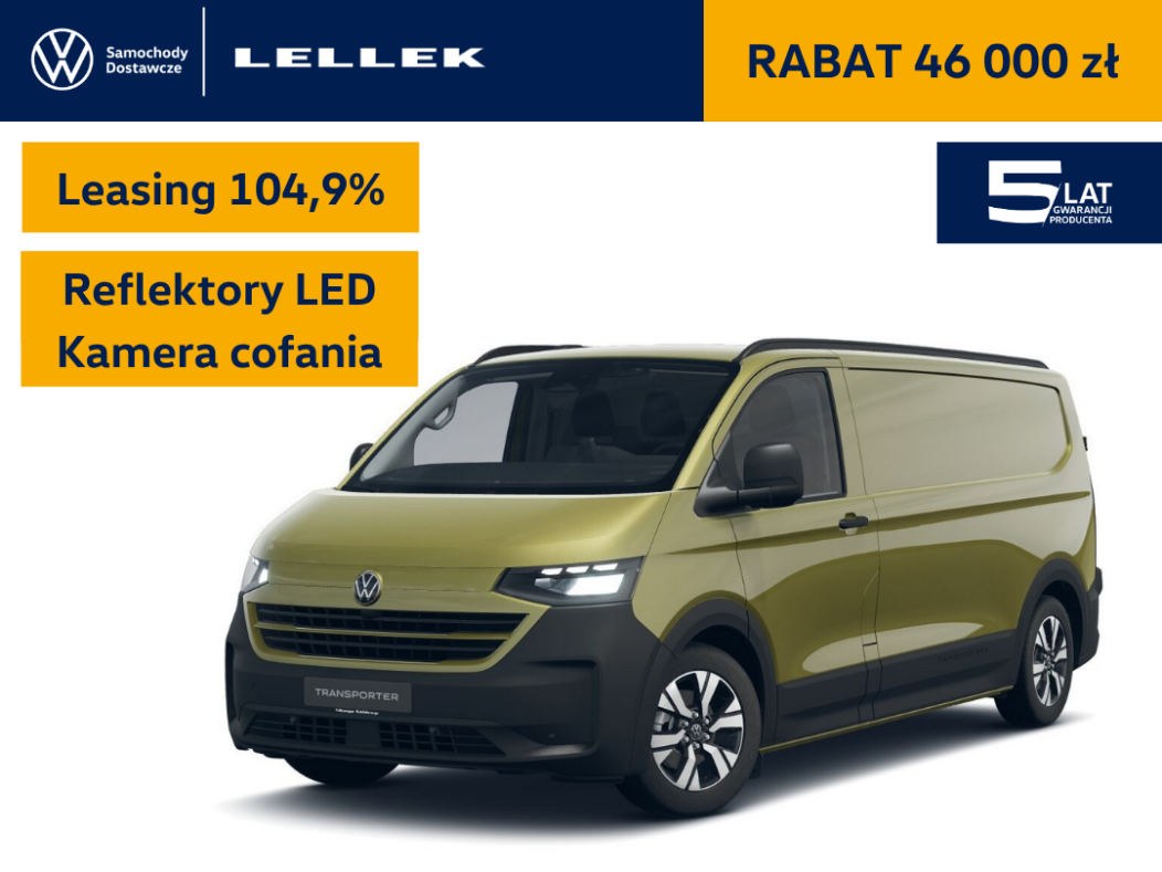 Volkswagen T7 Furgon PanAmericana 3500mm, 2,0TDI 150 KM automat, leasing 104,9%