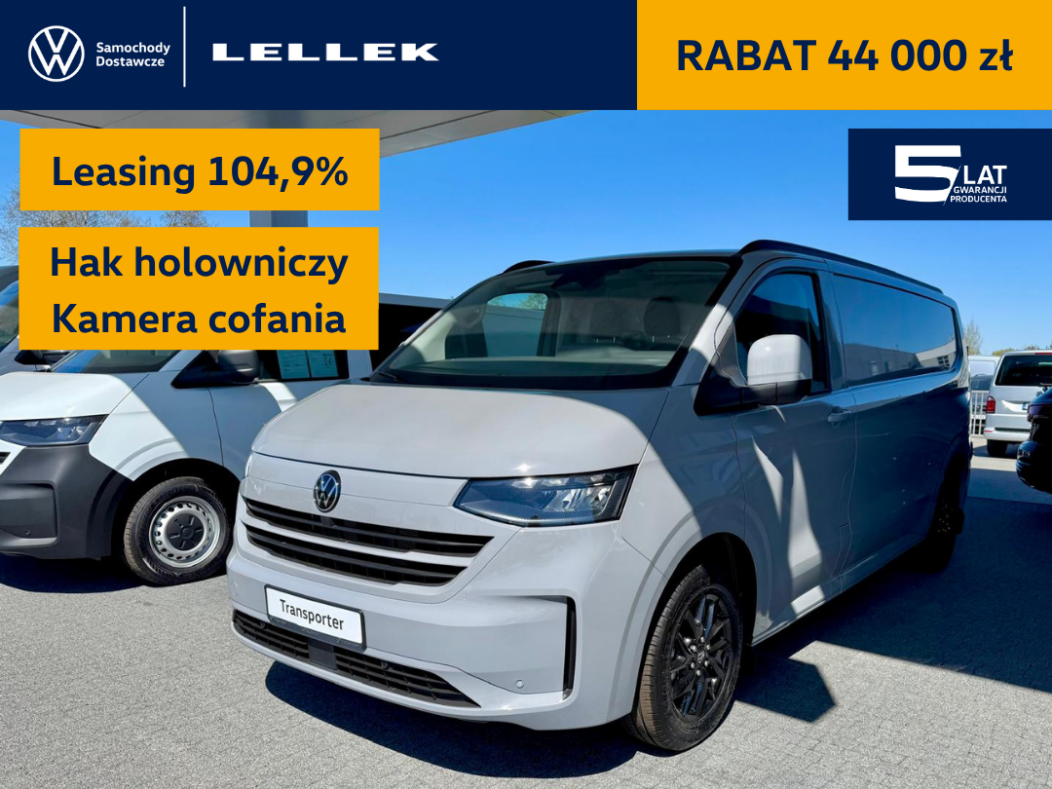 Volkswagen Transporter T7 Furgon  3500mm, 2,0TDI 150 KM automat, leasing 104,9%