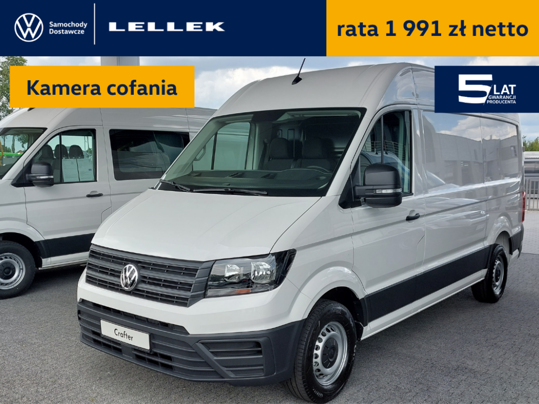 Volkswagen Crafter Furgon  3640mm 2,0TDI 140 KM, oferta KURIER – rata 1 991 zł netto