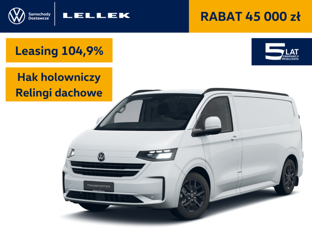 Volkswagen T7 Furgon  3500mm 2,0TDI 150 KM automat, leasing 104,9%