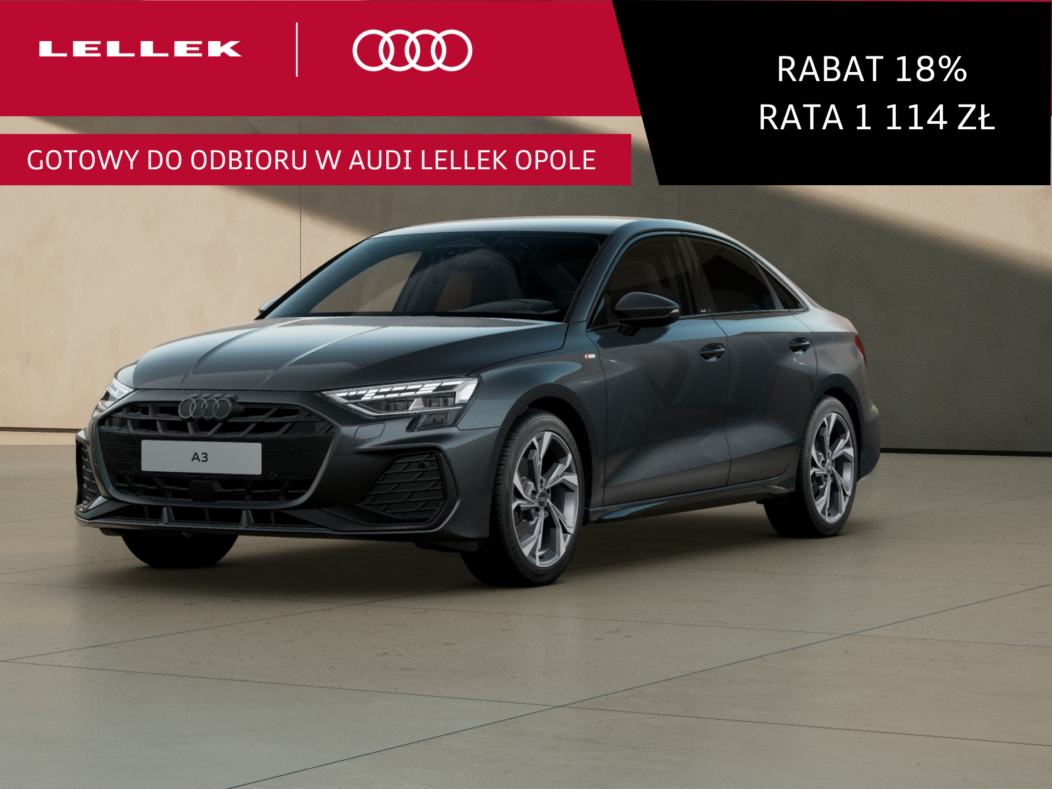 Audi A3 Limousine 35 TFSI mHEV S Line S tronic Pakiet Klimatyzacji | Pełne światła LED (911)