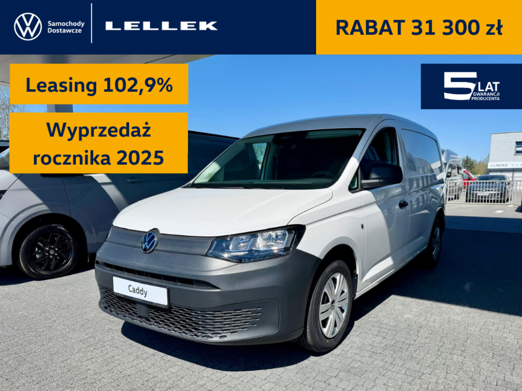 Volkswagen Caddy  Maxi Cargo 2,0TDI 102 KM, wyprzedaż 2025, leasing 102,9%