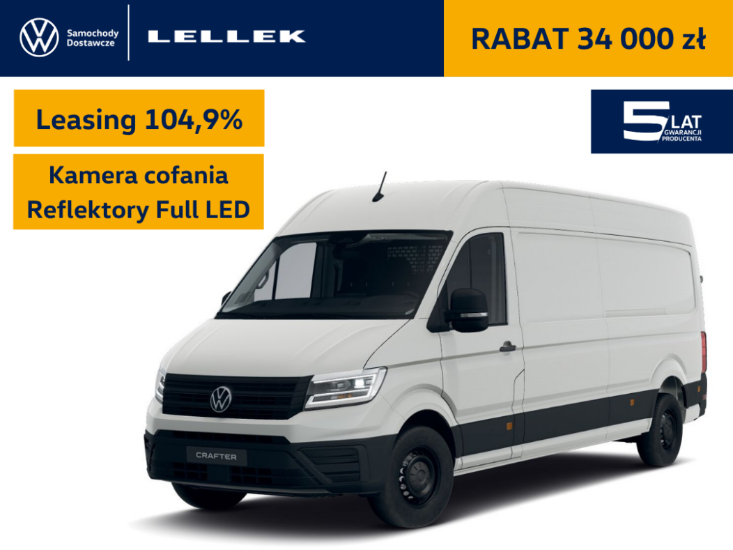 Volkswagen Crafter Furgon  4490mm 2,0TDI 177 KM, leasing 104,9%