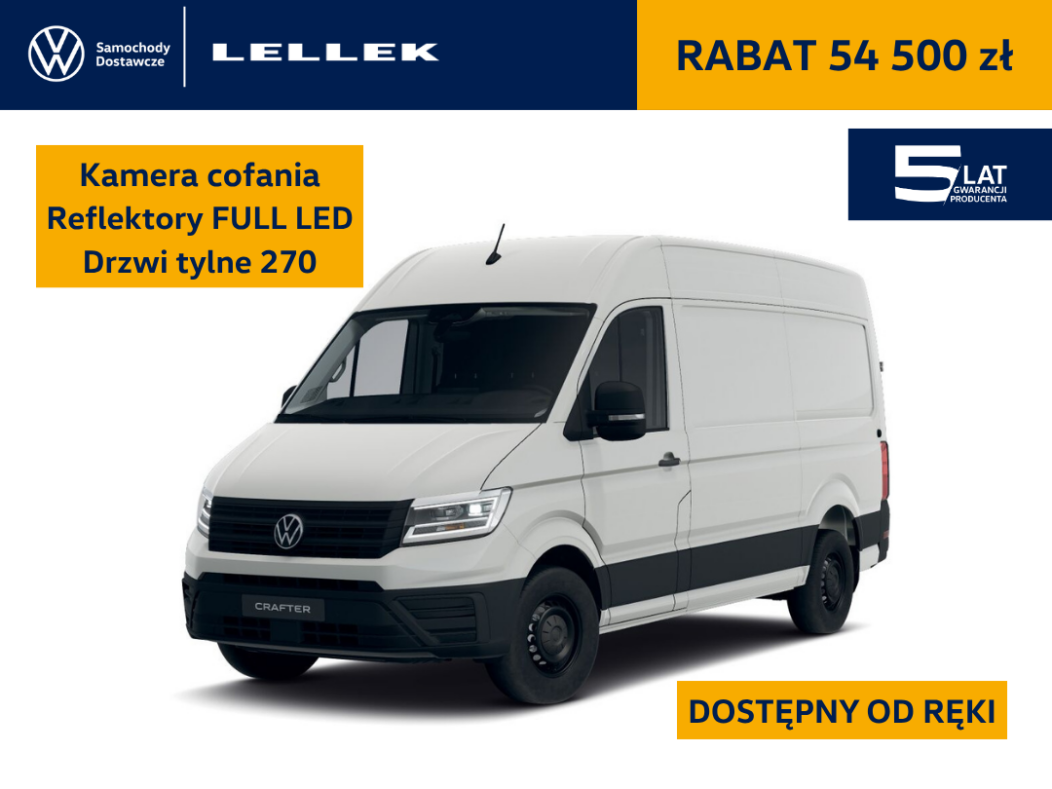 Volkswagen Crafter Furgon  3640mm 2,0TDI 140 KM, leasing 104,9%