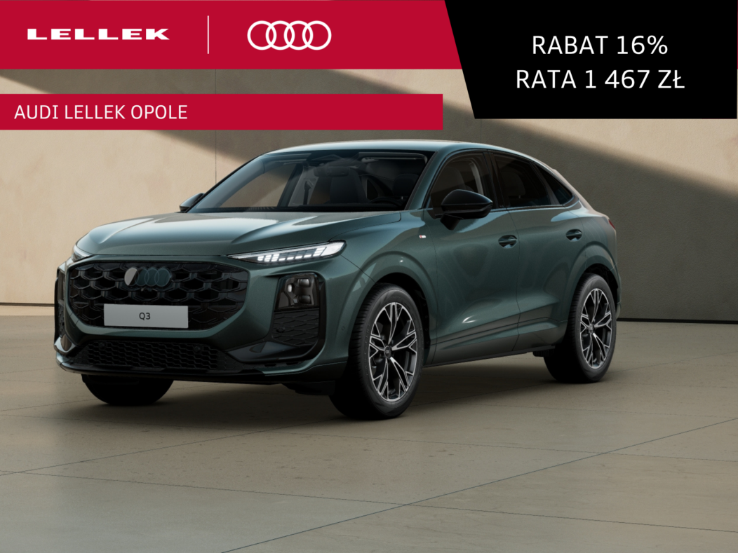 Audi Q3 Sportback TFSI mHEV 110 kW S tronic tempomat aktywny| martwa strefa I rabat 16% (897)