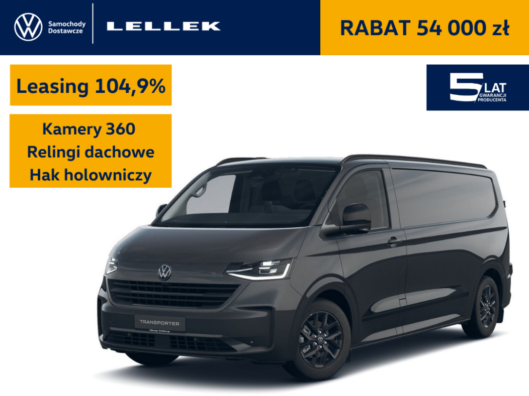Volkswagen T7 Furgon EDITION  3500mm 2,0TDI 170 KM automat, leasing 104,9%