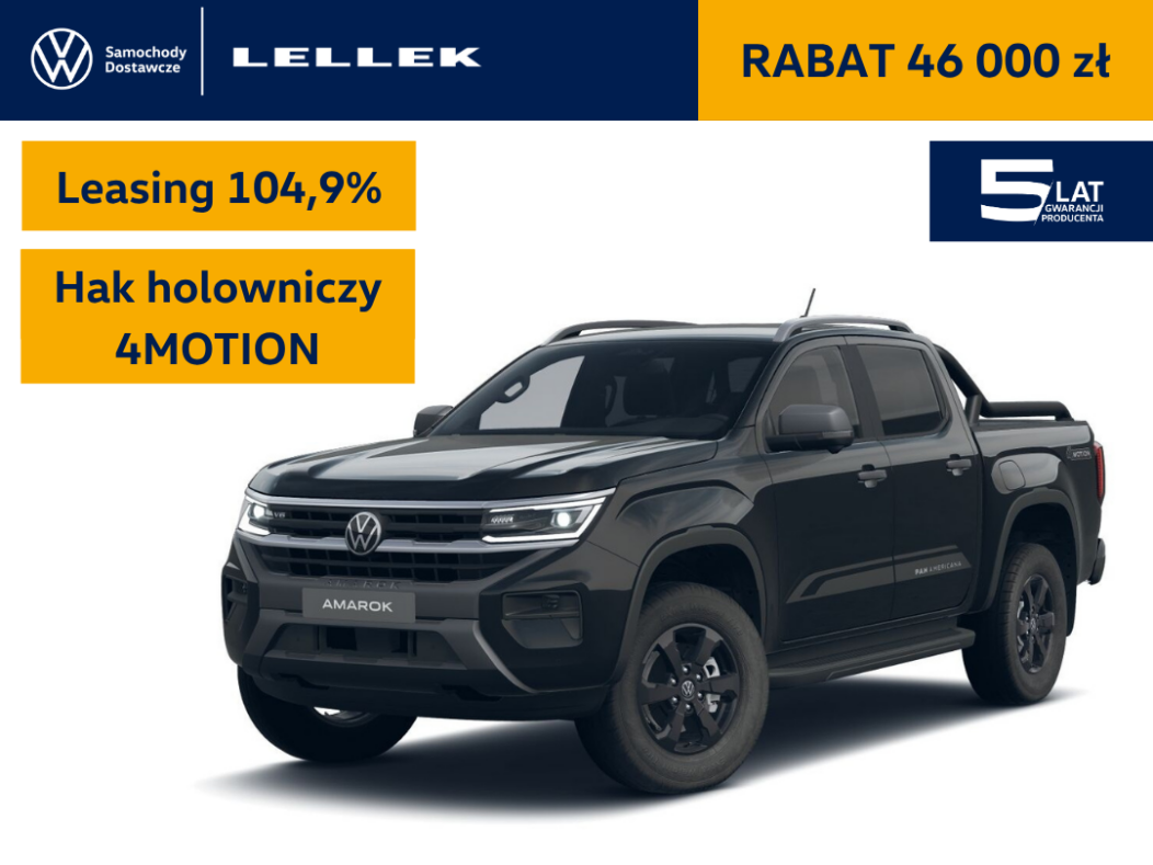 Volkswagen Amarok PanAmericana 3,0TDI V6 240 KM 10-biegowa skrzynia, 4MOTION, leasing 104,9%