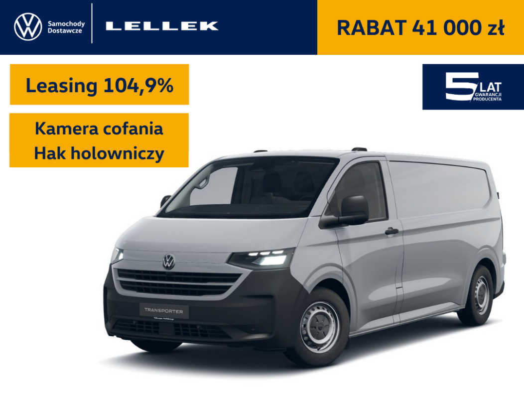 Volkswagen Transporter T7 Furgon  3500mm, 2,0TDI 150 KM, leasing 104,9%