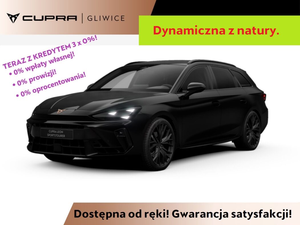 Cupra Leon Sportstourer 1.5 eTSI DSG 150KM! Okazja! Edge! Dynamica! Immersive! Pakiet BLACK!