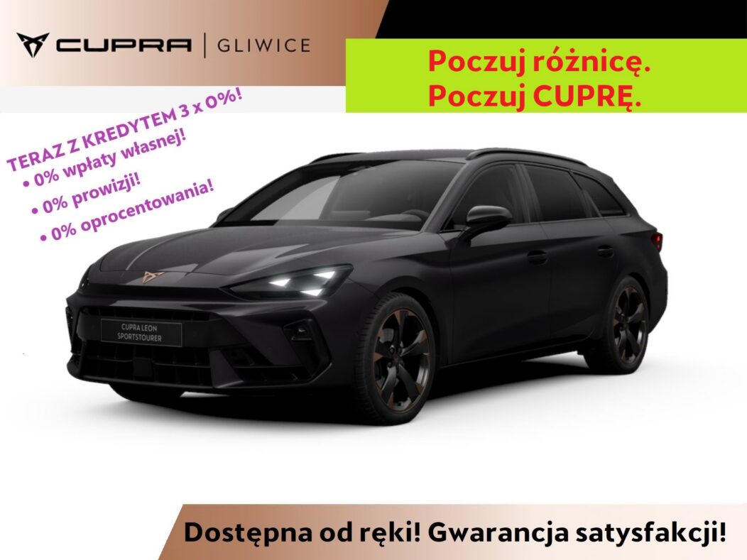 Cupra Leon Sportstourer 2.0 TSI 4Drive DSG 204KM! Okazja! Edge! Dynamica! Immersive! Hak! inteligent!