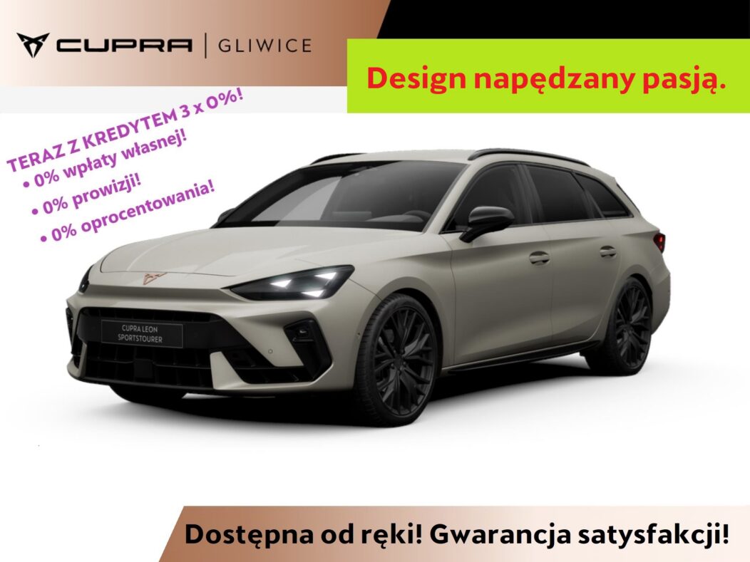Cupra Leon Sportstourer 2.0 TSI 4Drive DSG 204KM! HAK! Edge! Dynamica! Immersive! inteligent! MATRIX! BLACK!