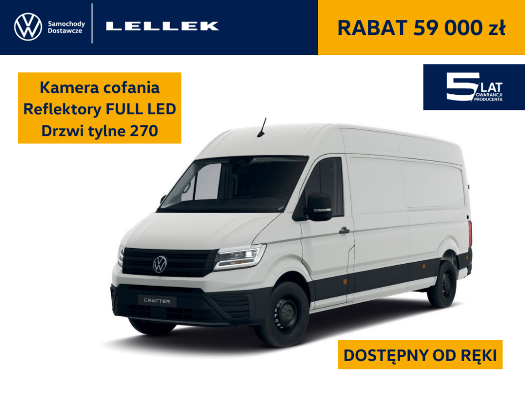 Volkswagen Crafter Furgon  4490mm 2,0TDI 177 KM, leasing 104,9%