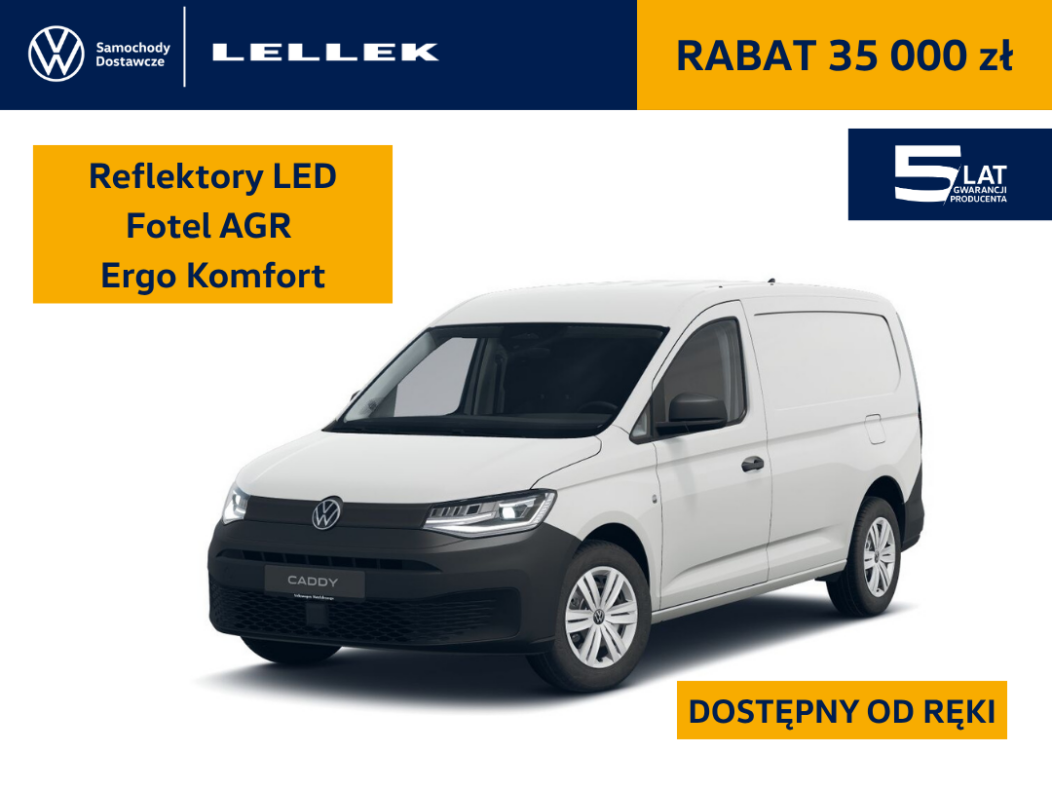 Volkswagen Caddy Maxi Cargo 2,0TDI 102 KM, reflektory LED, fotel AGR