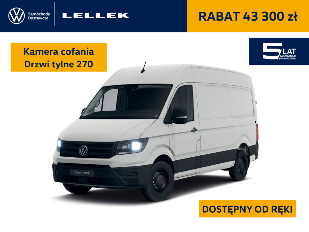 Volkswagen Crafter Furgon  3640mm, 2,0TDI 140 KM, leasing 104,9%