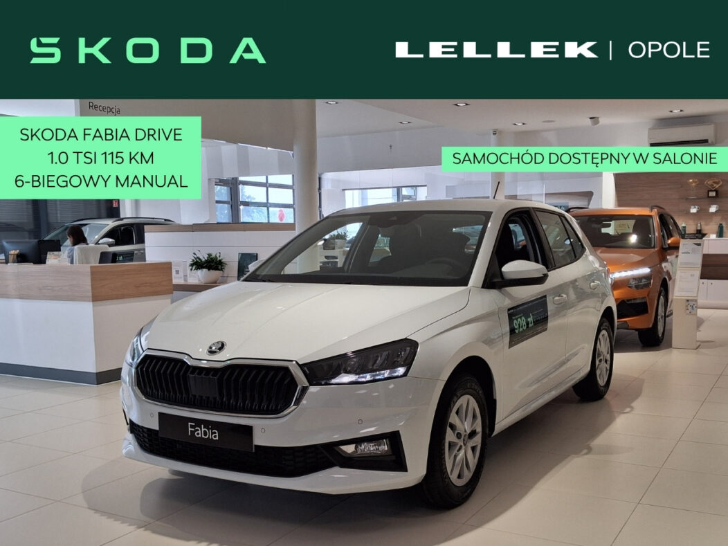 Skoda Fabia Škoda Fabia Drive 1.0 TSI 115 KM  Kamera cofania | KESSY | Virtual Cockpit