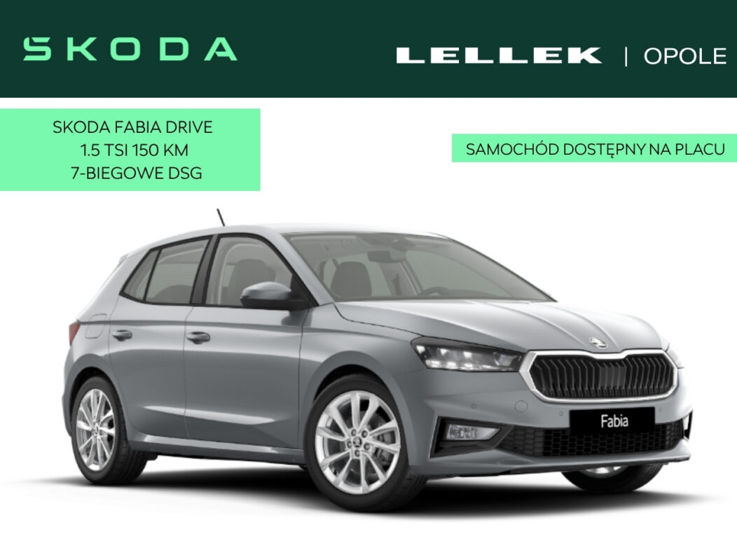 Skoda Fabia Škoda Fabia Drive 1.5 TSI 150 KM DSG | Kamera cofania | KESSY | Virtual Cockpit