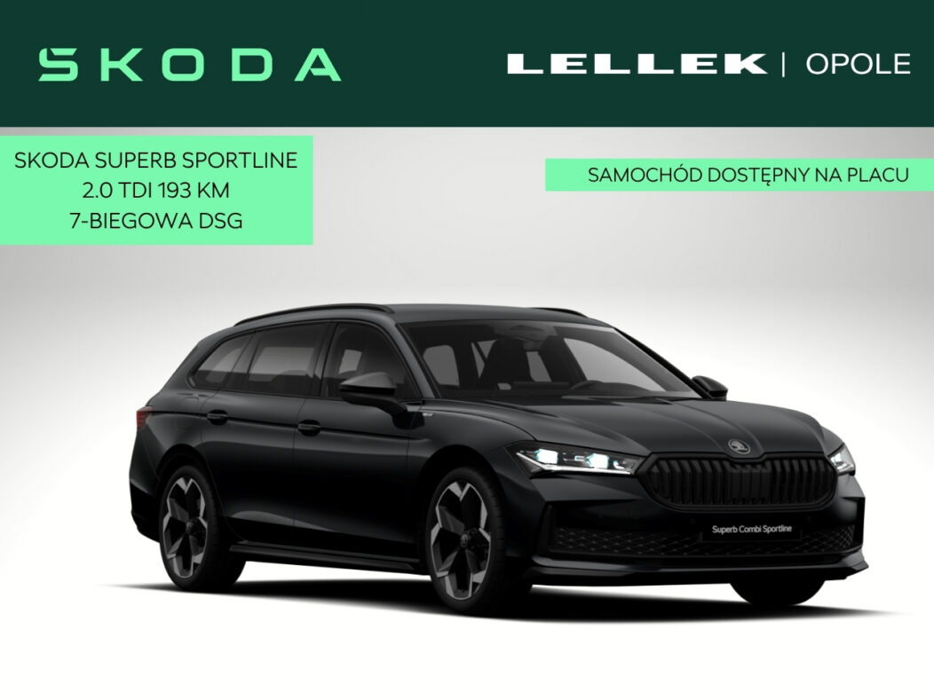 Škoda Superb Combi Sportline 2,0 TDI 193 KM 7-biegowa DSG 4×4