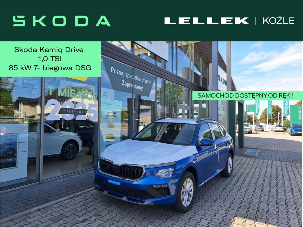 Skoda Kamiq 1.0 TSI Drive Samochód dostępny w naszym salonie