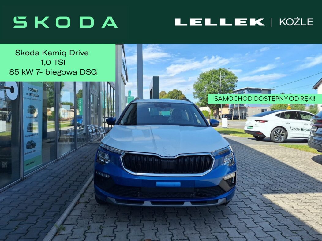 Skoda Kamiq 1.0 TSI Drive Samochód dostępny od ręki!