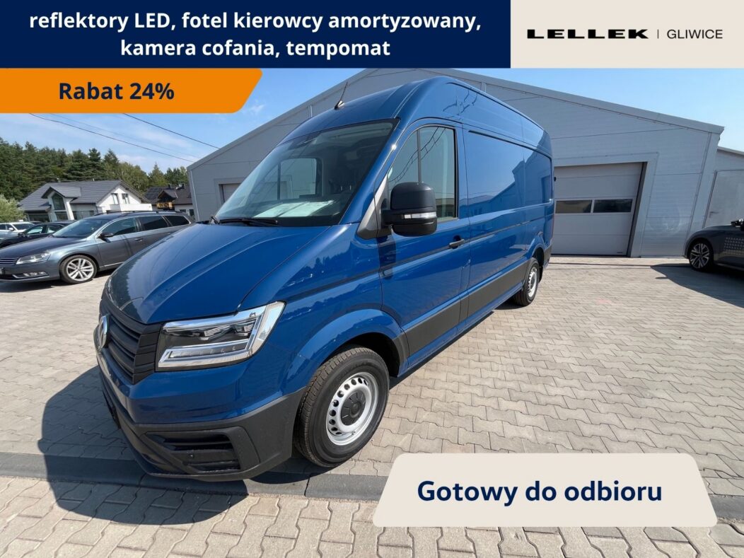 Volkswagen Furgon L3H3 reflektory LED, kamera cofnia,