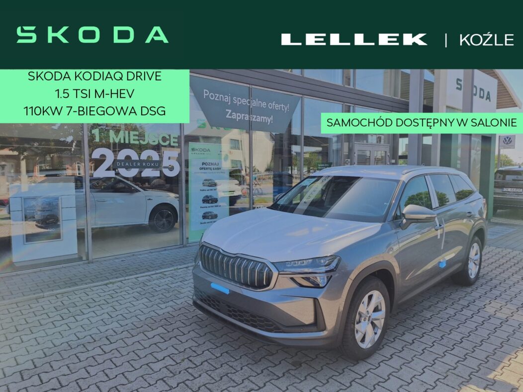 Skoda Kodiaq 1.5 TSI mHEV 4×2 Drive DSG Zapasowe Koło Stalowe Dojazdowe