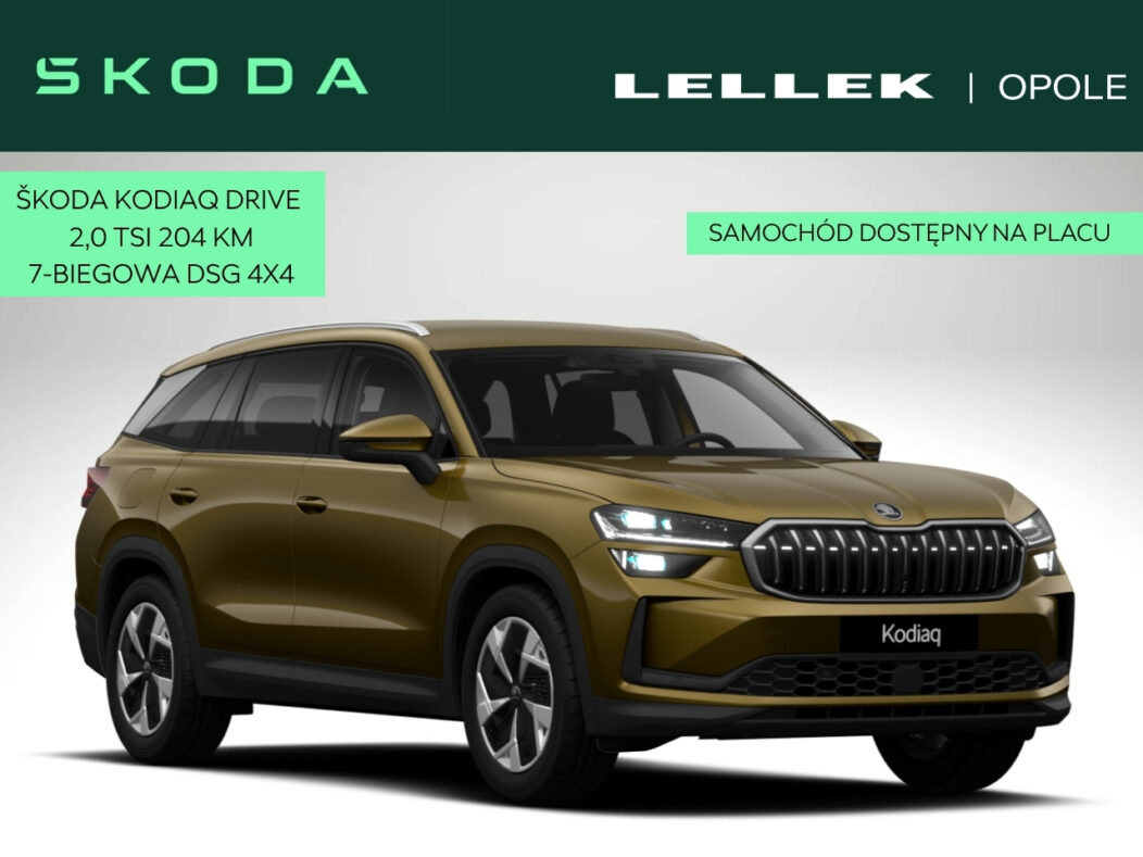 ŠKODA KODIAQ 2.0 TDI 193 KM 4×4 DSG | MATRIX LED | 360° | ACC | KESSY | HAK