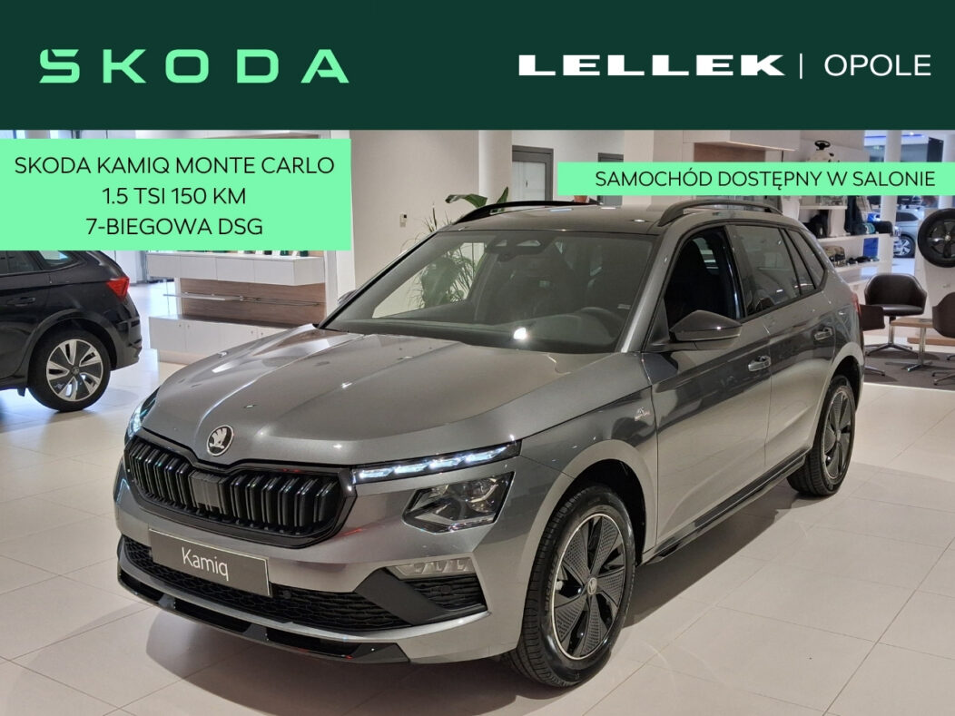ŠKODA KAMIQ MONTE CARLO 1.5 TSI 150 KM DSG | PANORAMA | MATRIX LED